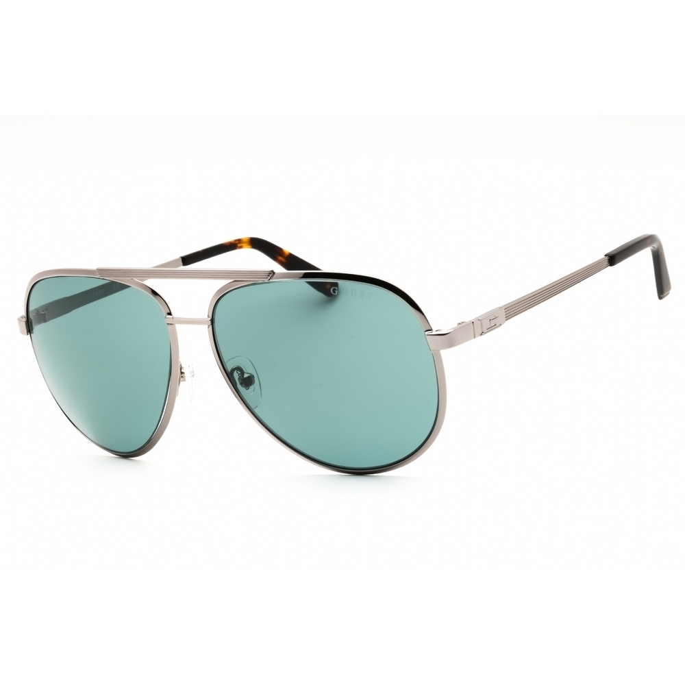NWT Guess GU00209-08V Gunmetal Aviator 61mm Sunglasses